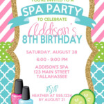 Invitations For Spa Party Invitation Card