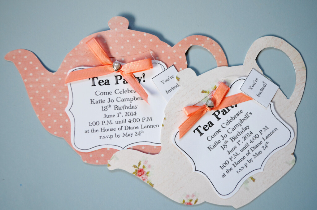 Invitations For The Vintage Tea Party Tea Party Invitations Diy Tea 