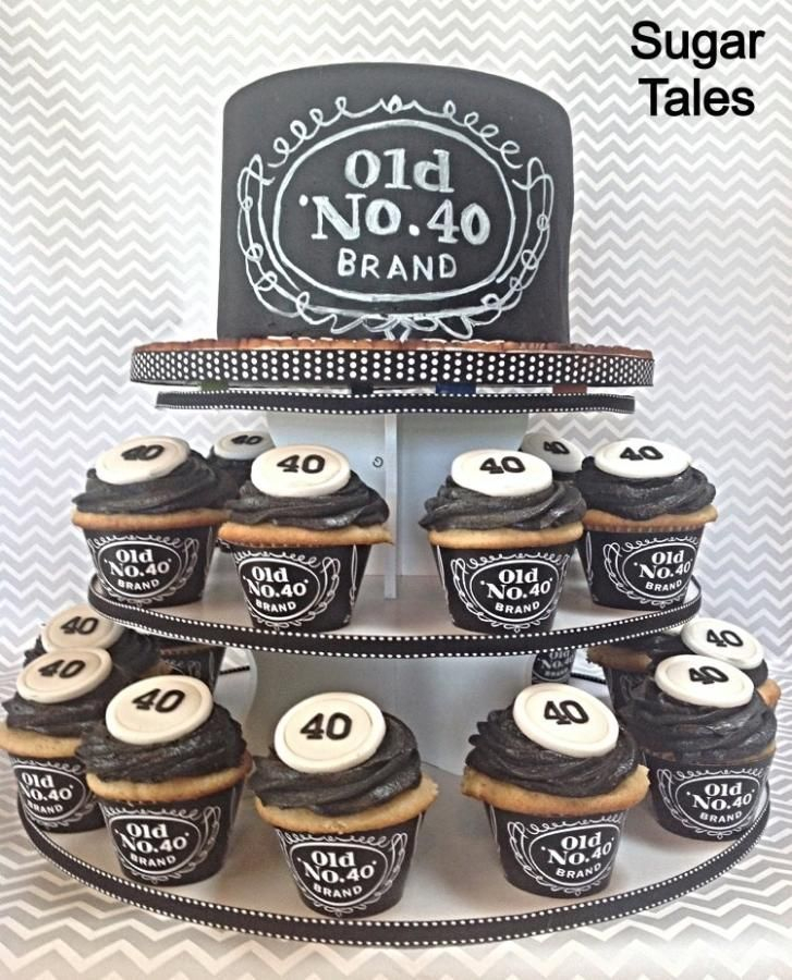 Jack Daniels Inspired Cake And Cupcakes Wrappers From EZ Party 