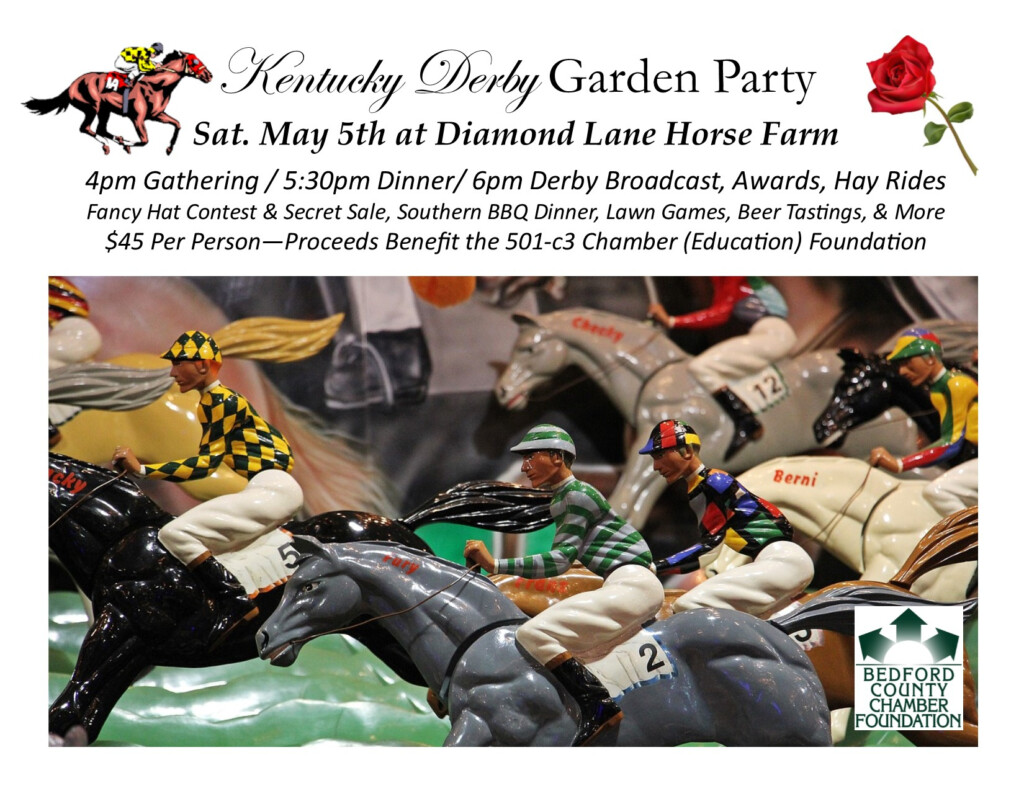 Kentucky Derby Garden Party Flier Bedford County Chamber Of Commerce