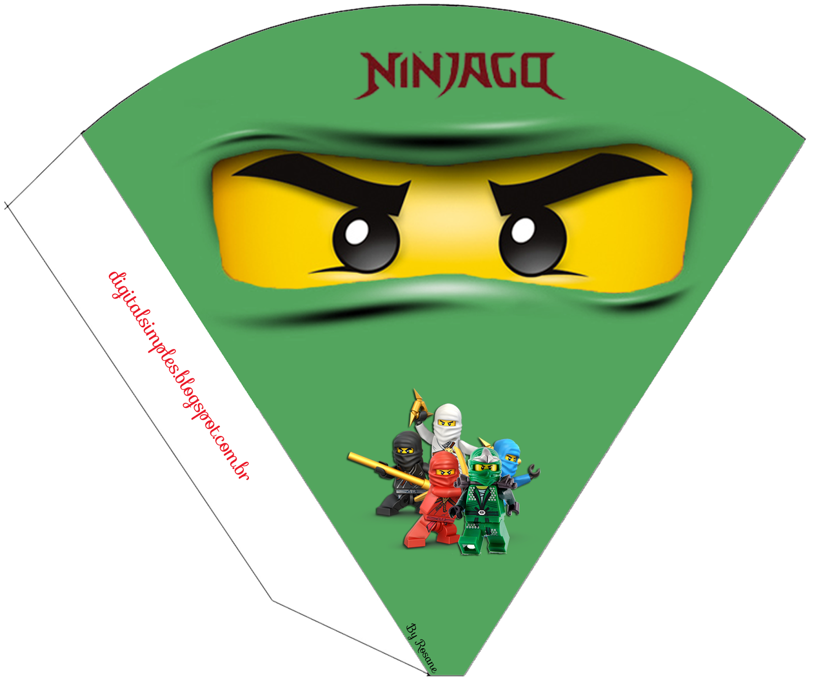 Kit Digital Anivers rio Ninjago Para Imprimir Tudo Para Festa 