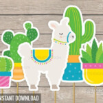 Llama Party PRINTABLE Party Pack In 2020 Party Design Llama Birthday