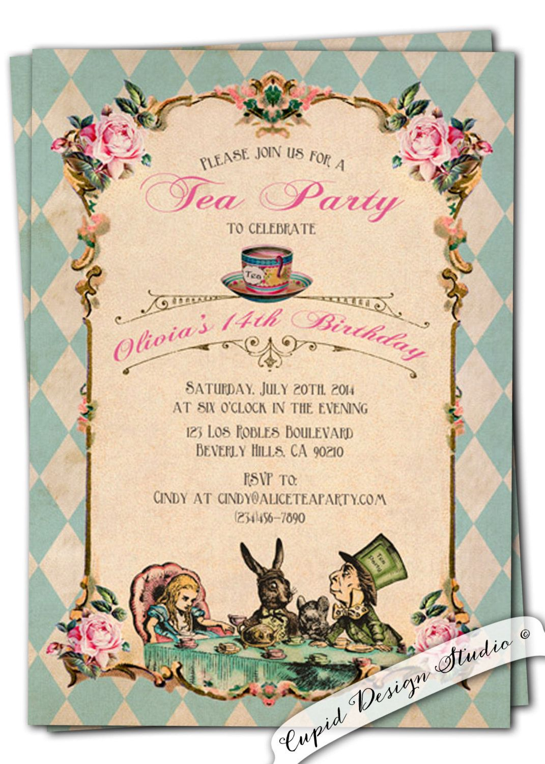 Mad Hatter Tea Party Mad Hatter Baby Shower Alice In Wonderland