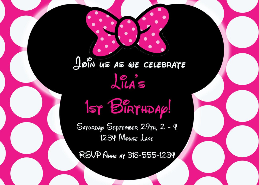 Minnie Mouse 2nd Birthday Invitations Template Business Template Ideas