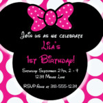 Minnie Mouse 2nd Birthday Invitations Template Business Template Ideas