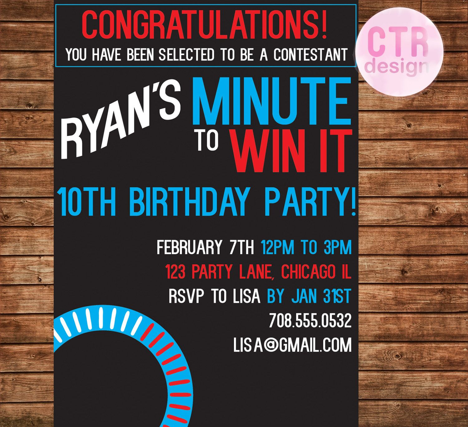 Minute To Win It Party Invitations Free Printable Printable Blog