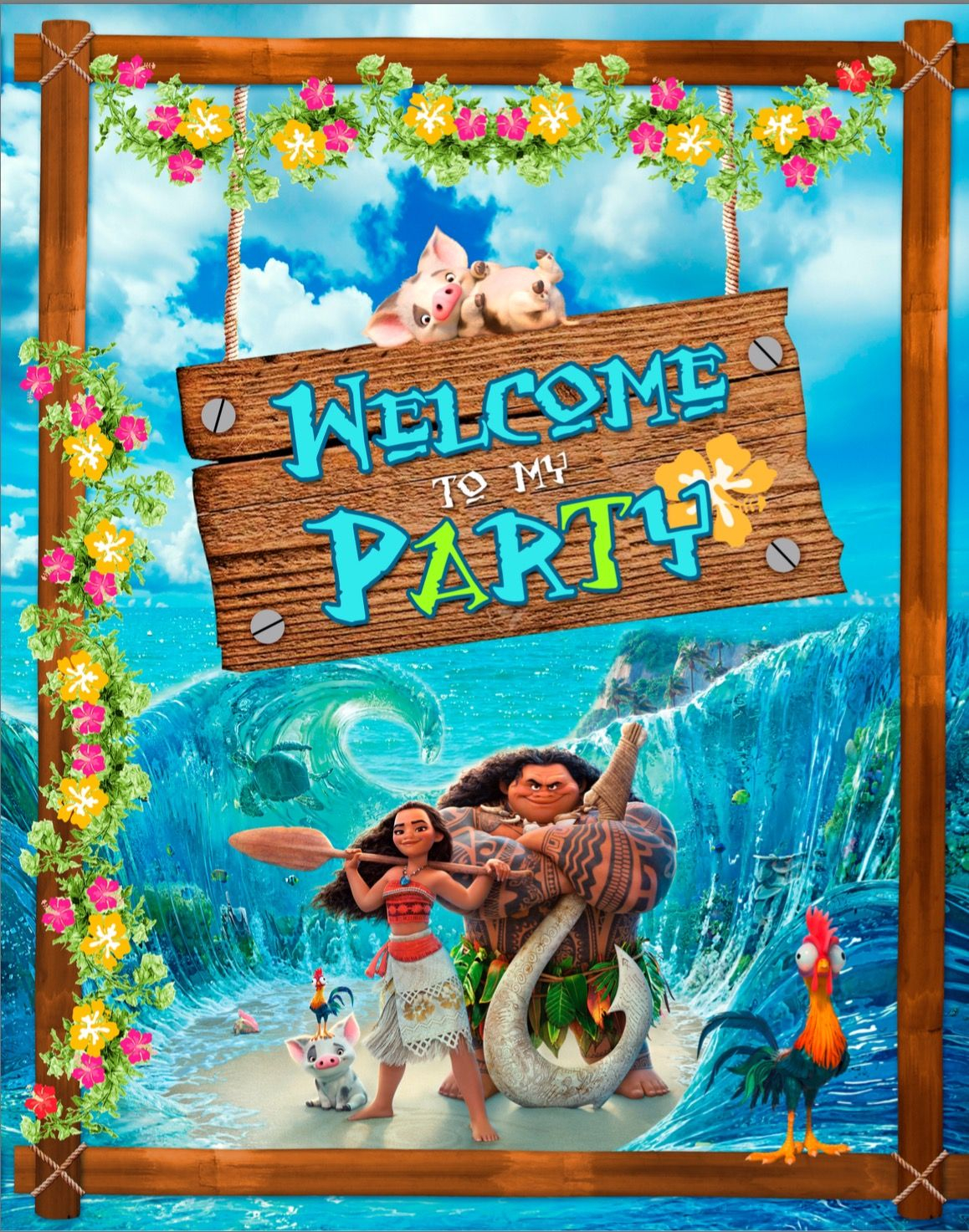 Moana Party Printables Free Printable Templates