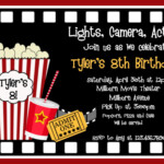 Movie Birthday Party Invitations FREE Printable Birthday Invitation