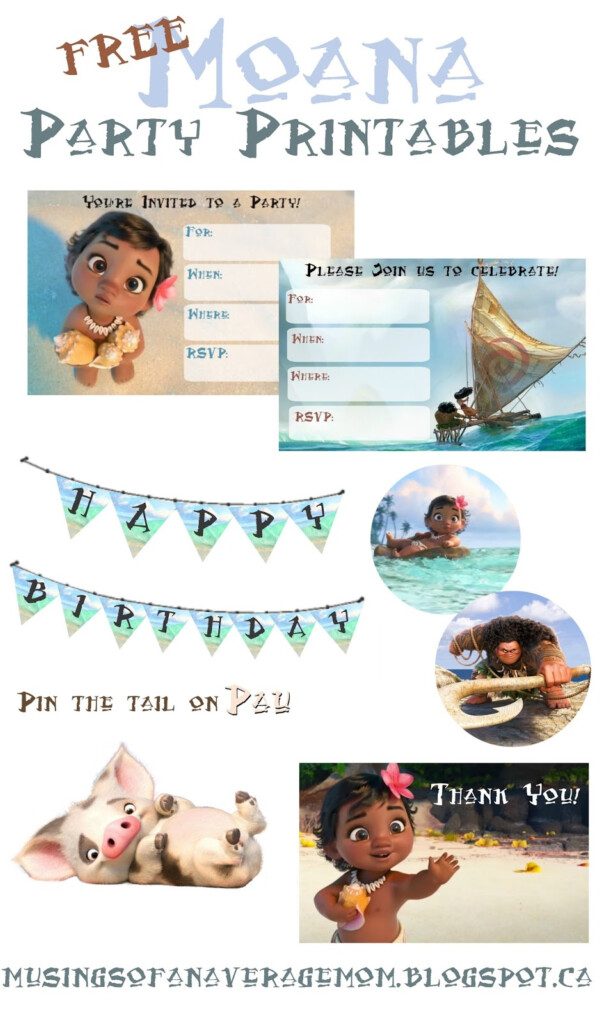 Musings Of An Average Mom Free Printable Moana Invitations 2