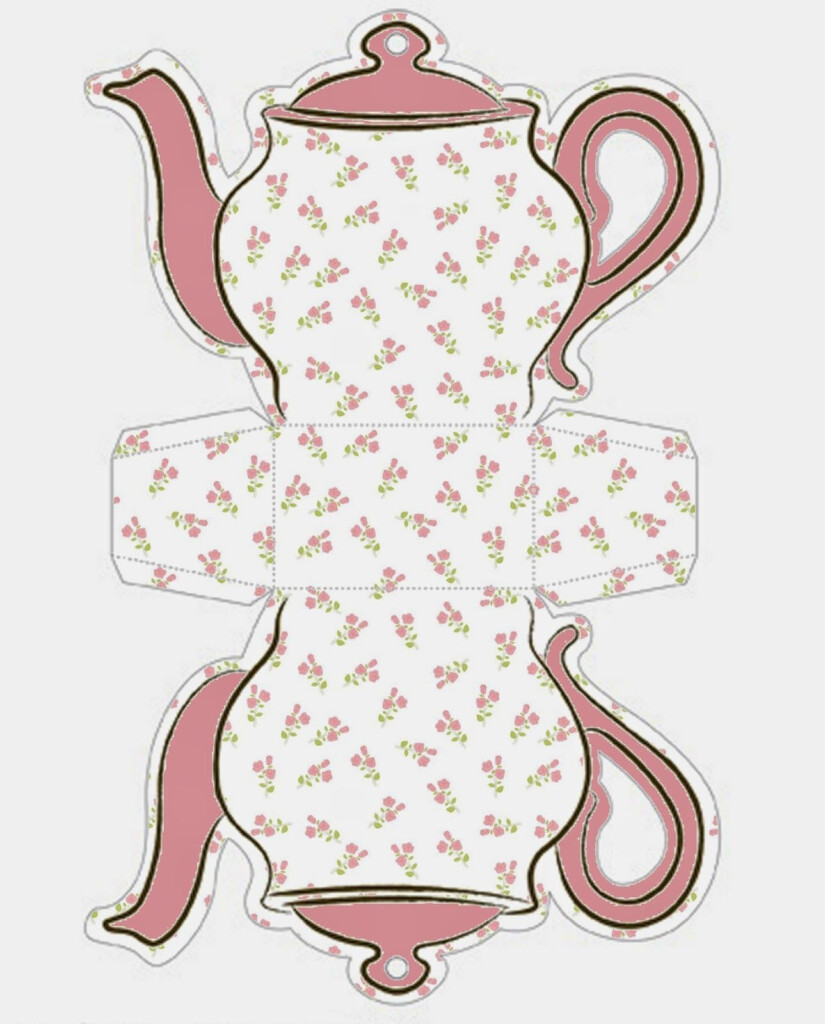 Oh My Fiesta In English Shabby Chic Teapot Free Printable Boxes 