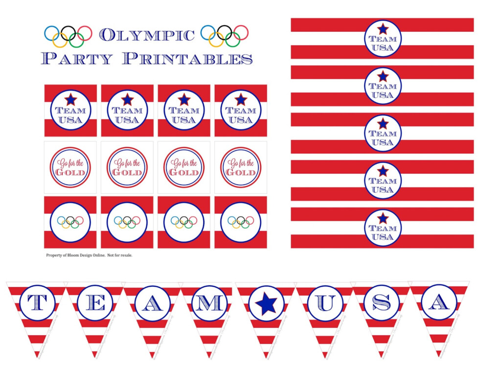 Olympic Party Printables Bloom Designs