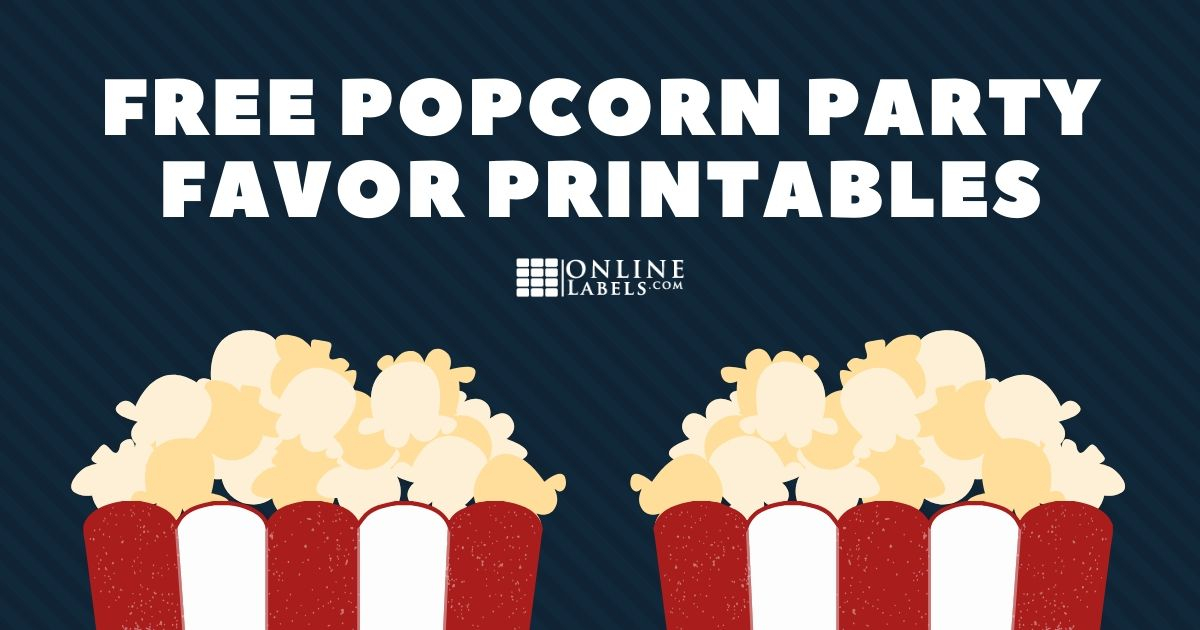 Party Favor Template Diy Popcorn Box Party Templates Printables Diy