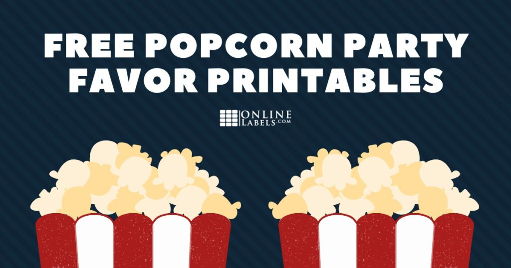 Party Favor Template Diy Popcorn Box Party Templates Printables Diy 