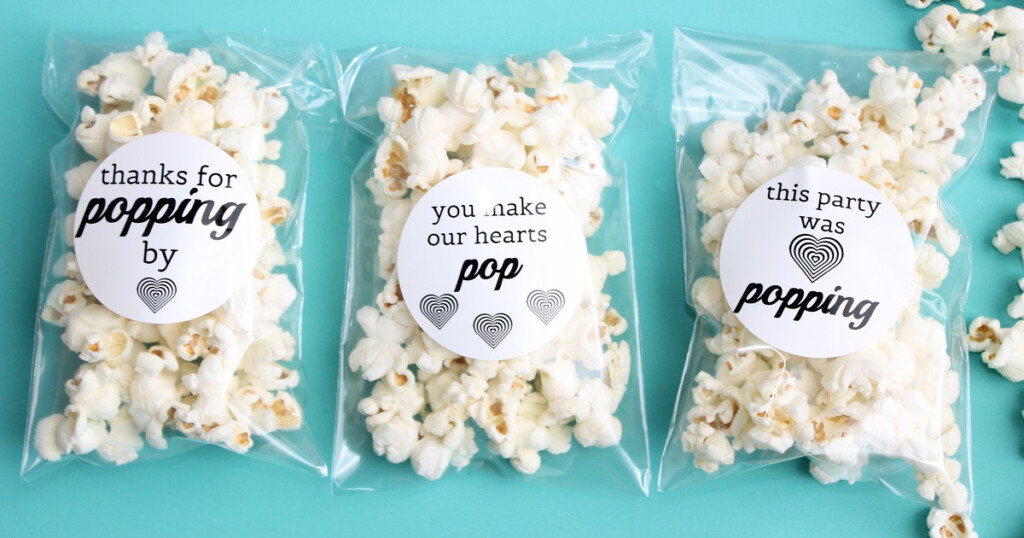 Party Favor Template Diy Popcorn Box Party Templates Printables Diy 