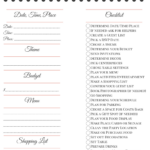 Party Planning Checklist Party Planning Checklist Printable Event