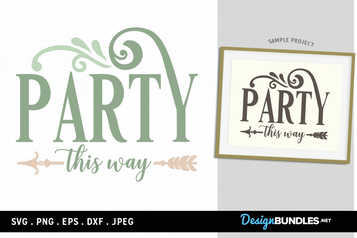 Party This Way Sign Printable Printable Word Searches