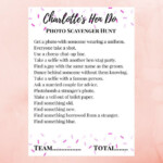 Personalised Hen Party Photo Scavenger Hunt Game Scavenger Hunt Photo