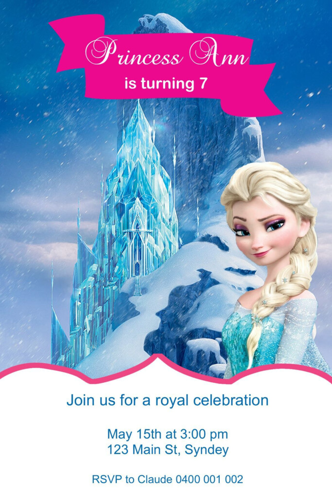 Personalissimo Disney Frozen Printable Invitation Birthday 