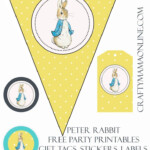 Peter Rabbit Free Party Printables Battesimo Topolino