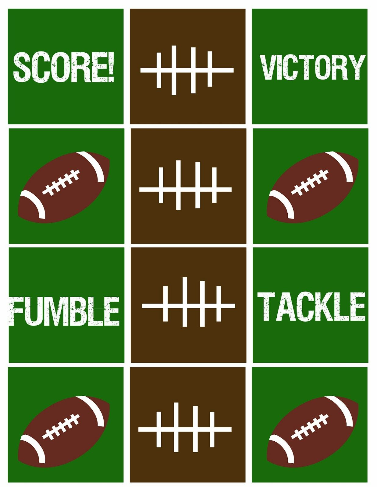 Pin On Football Printables