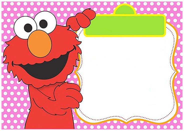 Pink Elmo Invitation Template For Girls Elmo Invitations Elmo