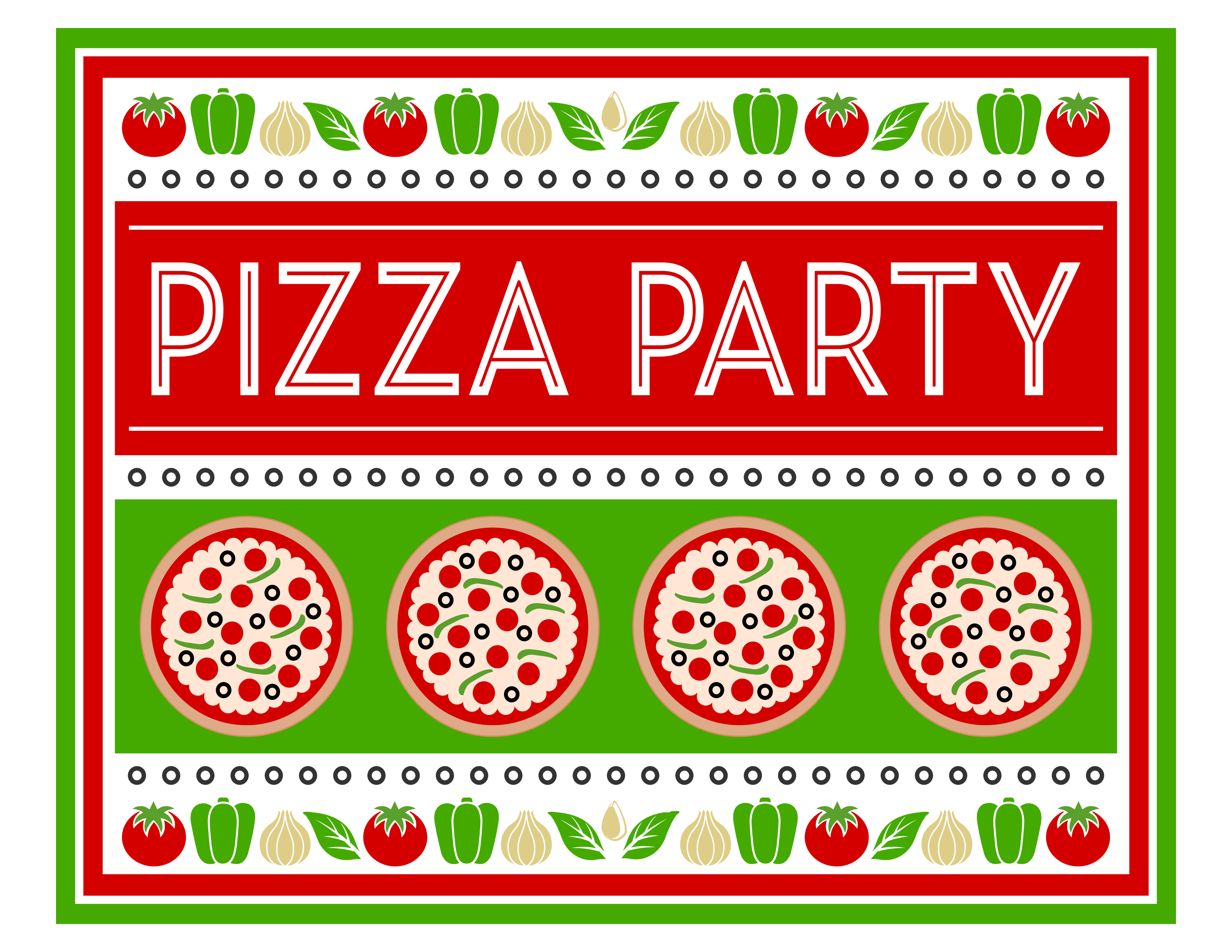 Pizza Party Invitations Pizza Party Fun Pizza Party