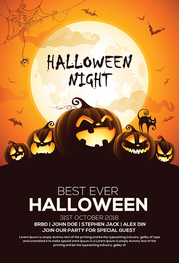 Poster Halloween Contoh Poster