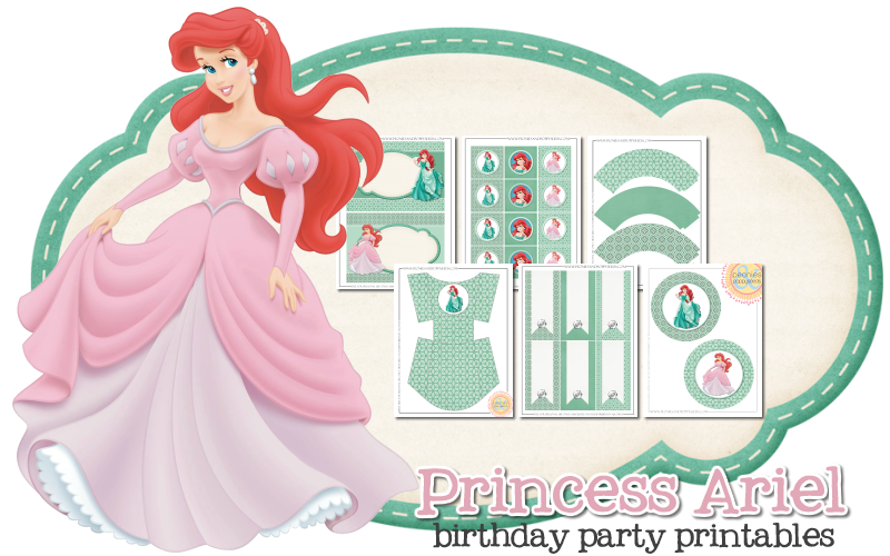 Princess Ariel Free Printable Kit Oh My Fiesta In English