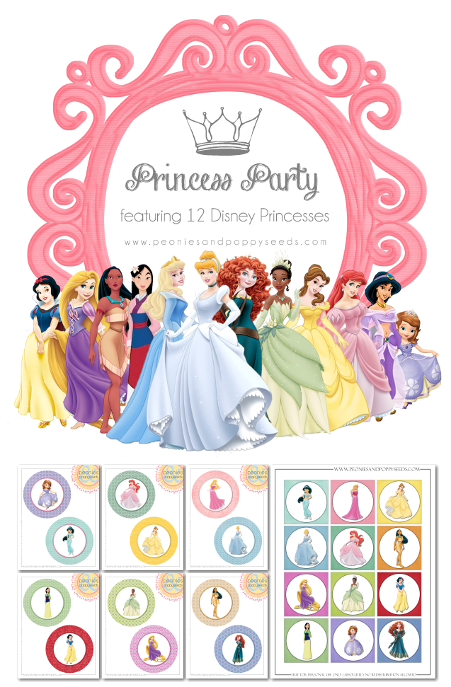 Princess Party Printables Disney Princess Invitations Princess
