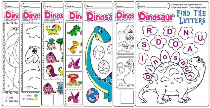 Printable Dinosaurs Worksheets 99Worksheets