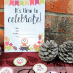 Printable Fall Party Invitation Celebrate An Autumn Birthday