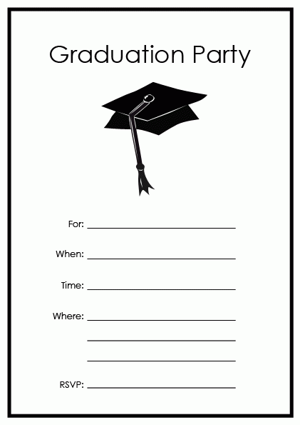 Printable Graduation Party Invitations ClipArt Best