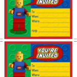 Printable Lego Birthday Invitations Lego Birthday Invitations Lego