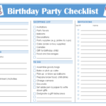 Printable Party Planning Checklist Template Womensdresstip