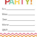 Slashcasual Free Printable Birthday Party Invitations