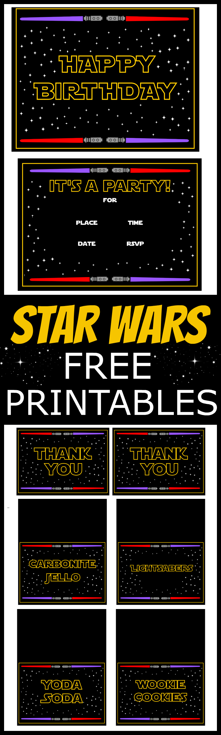 Star Wars Free Printables Catch My Party