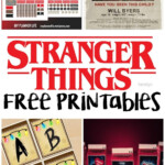 Stranger Things Free Printables Stranger Things Halloween Party