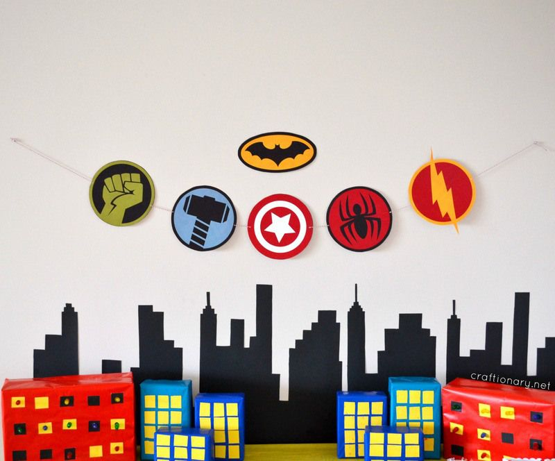 Superhero Birthday Party free Printables Craftionary Superhero 