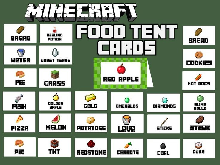 The 25 Best Minecraft Food Labels Ideas On Pinterest Minecraft Food