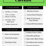 Ultimate Kids Birthday Party Checklist Free Printable Birthday