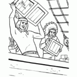 USA Printables The Boston Tea Party Coloring Pages 1773 America