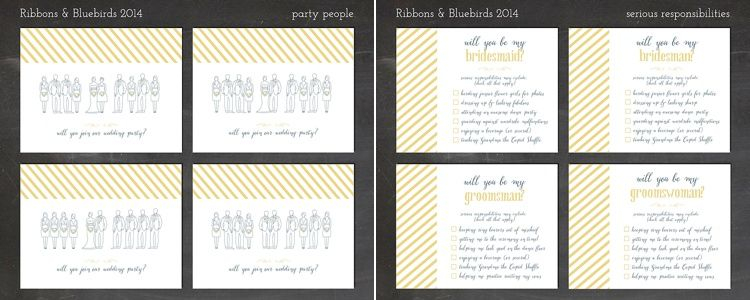 Wedding Party Responsibility Cards Wedding Gallery Wedding Party