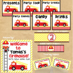 Your Printable Party Super Cute Firetruck Printable Party