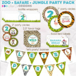 Zoo Jungle Safari Themed Birthday Wild Animals By SugarTotDesigns