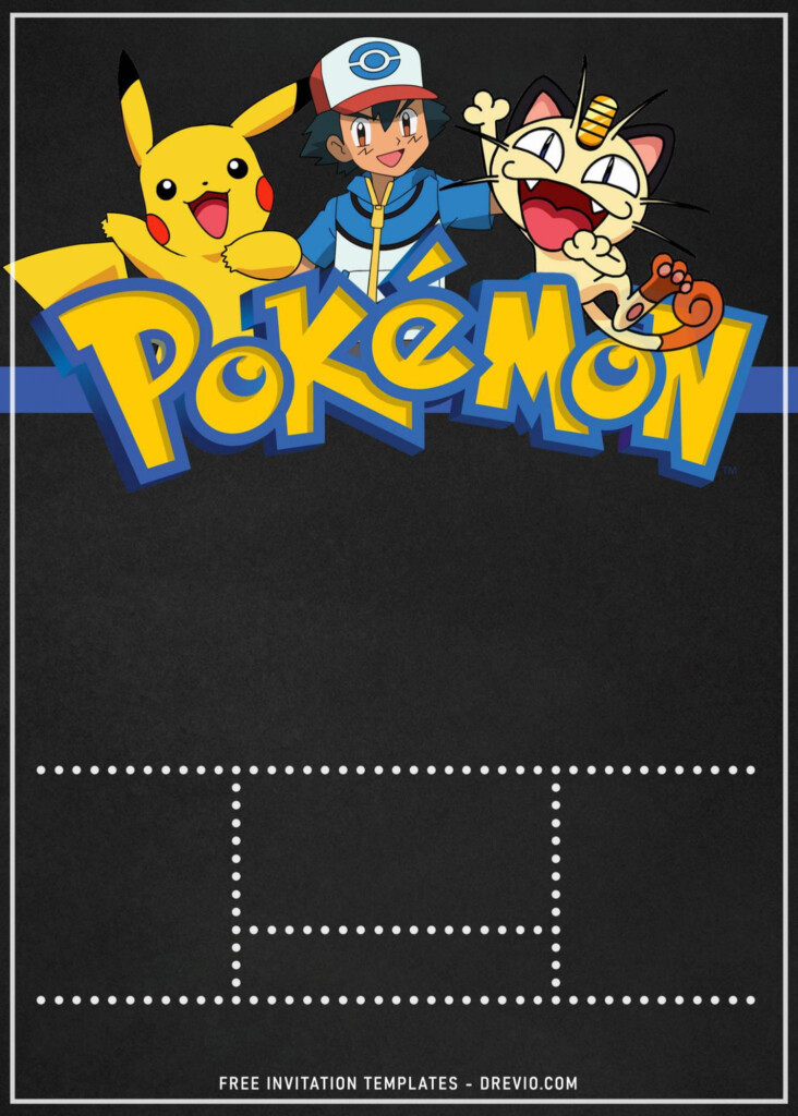 11 Pokemon Birthday Party Invitation Templates Download Hundreds 