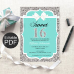 16th Birthday Invitation Templates Free Unique Sweet 16 Invitation