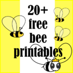 20 Free Bee Themed Printables Bienen Druckvorlagen Links