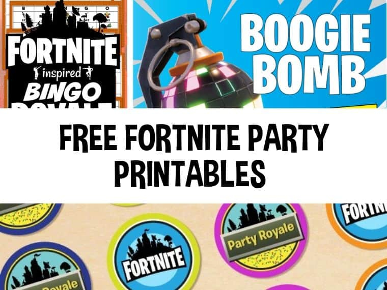 22 Free Fortnite Party Printables Party With Unicorns