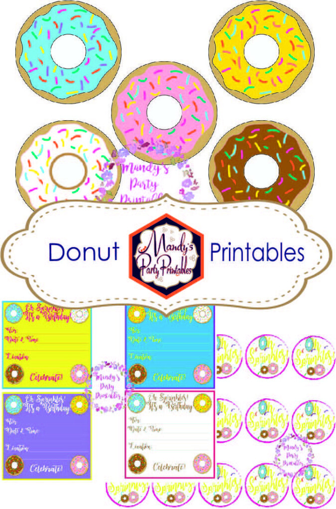 25 Best Free Donut Party Printables Mandy s Party Printables Images 