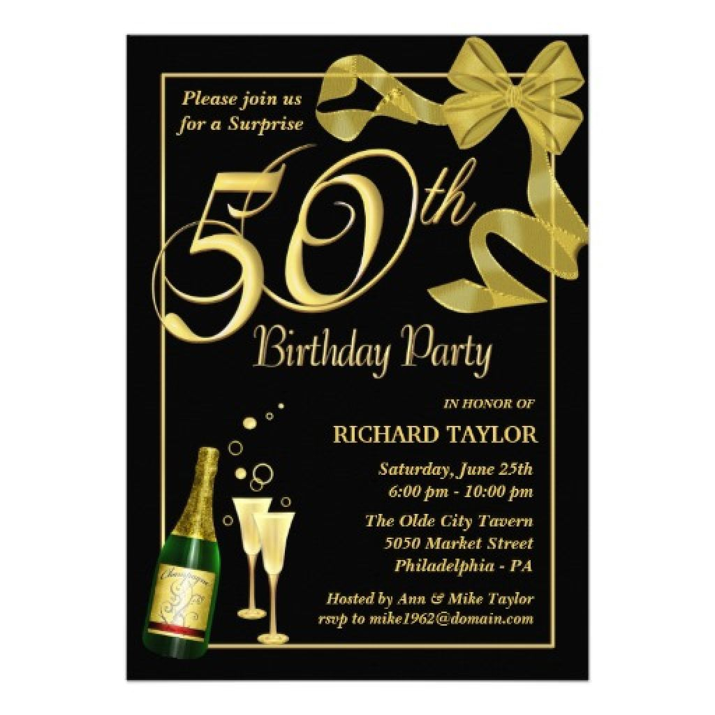 36 50Th Birthday Invitations For Him Templates Kentooz Site